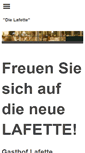 Mobile Screenshot of gasthof-lafette.com